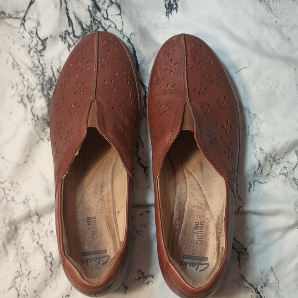 Clarks Women's Brown Slip-On Shoes